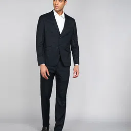 v dot by van heusen Men Two Piece Suit Textured Suit-picture-12