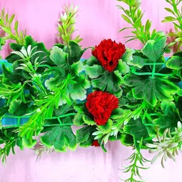 kingstyle impex Artificial Flowers Home Decoration Vine & Creepers Plant Wall Hanging Chain E105 Multicolor Rose Artificial Flower image 2
