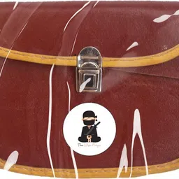 wise ninja Brown Men Sling Bag - Mini Bus Conductor Bag, Petrol Pump Cashier Bag image 5