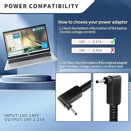 Heontech 19V 2.37A For Ace_r Chromebook 11 C730 C730E C730E-C4BA C731 C731T 45 W Adapter image 3