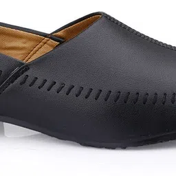stylelure Ethnic Half Cut Slip On Juttis for Wedding|Traditional Kurtas Shoes Mojaris For Men image 5