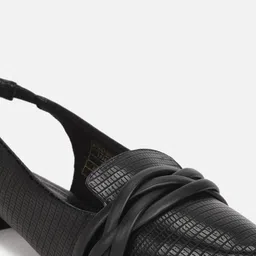 Allen Solly Woman Textured Block Heel Mules image 5