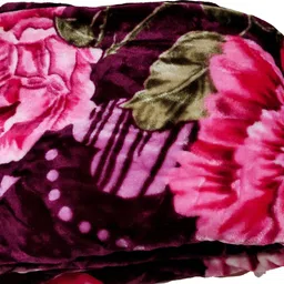 cozyexports Floral Double Mink Blanket for AC Room image 3