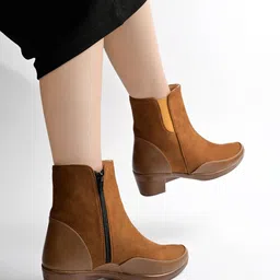 shoetopia Stylish Comfortable Boots For Women & Girls Boots For Women image 2