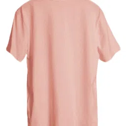 kaspy Men Printed Round Neck Polyester Pink T-Shirt image 2