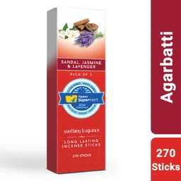 flipkart supermart home essentials Agarbatti Sandal, Jasmine, & Lavender image 1