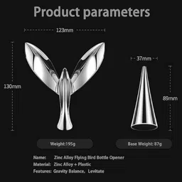 enncozy Balancing Bird Bottle Opener Balancing Bird Scientific Decoration, Soda Bottle Opener,Wine-Eagle Bottle Opener Bottle Opener image 2