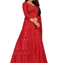 anissa saree Woven Jamdani Cotton Blend Saree image 4