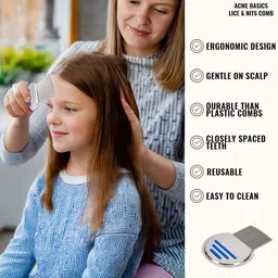 moan's High-quality Zig Zag lice combs are made from stainless steel (1 piece) image 4