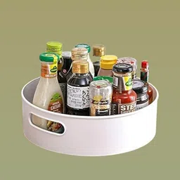 vaynhex Plastic complete rotation Turning Storage Plate – House & Culinary Area Storage Basket-picture-16