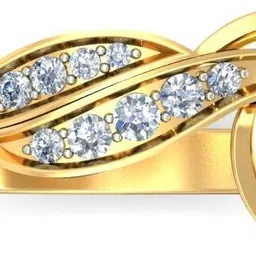 avsar AVR878YB 14kt Cubic Zirconia Yellow Gold ring image 4