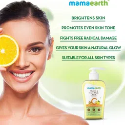 mamaearth Vitamin Cfor Skin Glow & Illumination With Turmeric Face Wash image 3