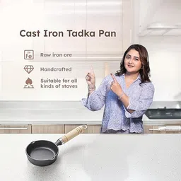 homero Cast-Iron Tadka Pan Tadka Pan 11 cm diameter 0.1 L capacity image 2