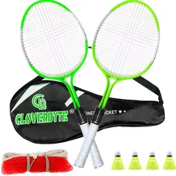 miniblitz Junior Phantom For Kids with 4 Nylon Shuttles , Cover And 1 Net Badminton Kit-picture-10