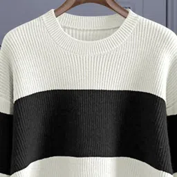 likadofashion Women Colorblock Round Neck Polycotton Multicolor T-Shirt image 3