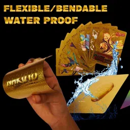 tcg Naruto Gold Playing cards waterproof PVC set of 55 image 2