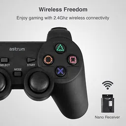 ASTRUM Gamepad Wireless For PC/ PS2 /PS3 GW500 Wi-fi Gamepad image 2