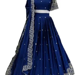 dhrishutextile Embroidered Semi Stitched Lehenga Choli image 1