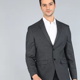 louis philippe Men Checkered Single Breasted Formal Blazer-picture-18