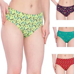 lux amore Pack of 4 Women Hipster Multicolor Panty image 1