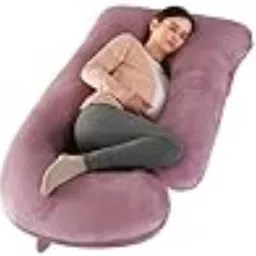 victostar pregnancy pillow Microfibre Solid Pregnancy Pillow Pack of 1 image 4