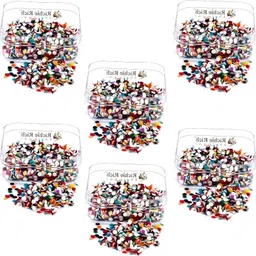 ansa 6 Box, Plain Velvet Sticky Kumkum Bindi for Ladies, Women, Girls Use Forehead Multicolor Bindis-picture-40