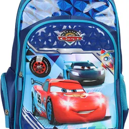 disney Large 42 L Backpack Novex 18" Cars Kids Backpack Trolley Bag with 2 Wheel / School Bag image 4