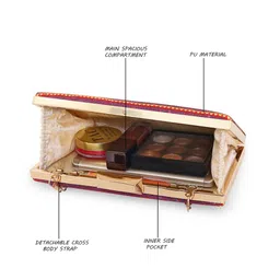 Sabhyata Printed Box Clutch With Shoulder Strap image 5
