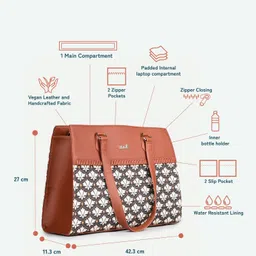 zouk Women Black, White Shoulder Bag image 3