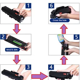 GPS Colour Your Dreams Toner Powder Refill for Canon i-Sensys MF244dw Pack Of 3 With Nozzle 80gm Black Ink Toner image 4