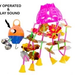 primefair Jhoomer Merry Go Round Hanging Toy for Baby with Rattles Soothing Sound for Kids image 5