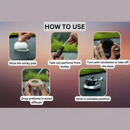 shau Car Perfumes And Fresheners for Dashboard | Solar Helicopter Car Air Freshener Carabiner image 5