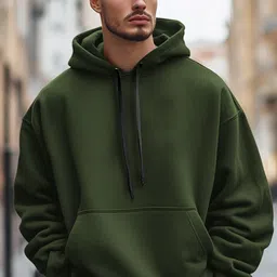 manico Men Full Sleeve Printed Hooded Sweatshirt image 2