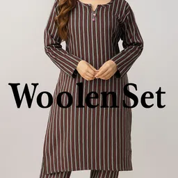 maphaz Women Wool Kurti Pyjama Set-picture-35