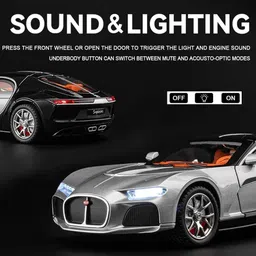 zuuluzrs Bugatti Atlantic Alloy 1:24 Scale Model Car Alloy Metal Car Die-cast Car image 2