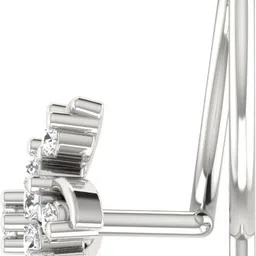 avsar Samriddhi 14kt Cubic Zirconia White Gold Nose Wire image 2