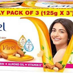 vivel Glycerin Bathing Bar Soap with Pure Almond Oil & Vitamin E-picture-11