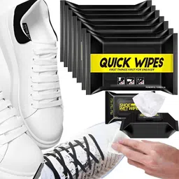 Buyer Choice Shoe Cleaner Wet Wipes For Shoes/Loafers/Slippers/Scrub Off Dirt/Grass Stains Leather, Nubuck, Patent Leather, Sports, Suede, Synthetic Leather, Velour Shoe Cleaner-picture-13
