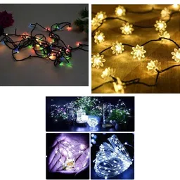 nirvair 124 LEDs 15 m Multicolor Steady Strip Rice Lights-picture-40