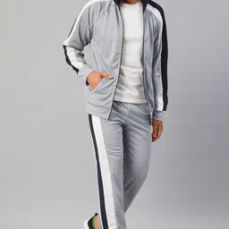chrome & coral Colorblock Men Track Suit-picture-28
