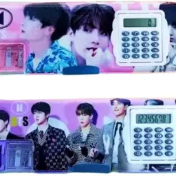 bhive bts pencil box bts calculator pencil box Art Plastic Pencil Boxes-picture-17