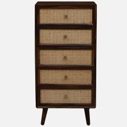 woodsworth from pepperfry Glasgow Sheesham Wood Chest Of Drawer In Provincial Teak Finish image 5