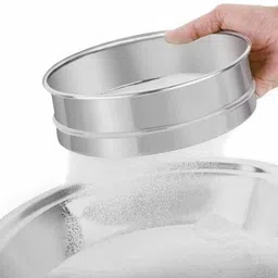 kitchwish 4 In 1 Stainless Steel Folding Aata Chalni Best Quality Colander Collapsible Sieve image 3