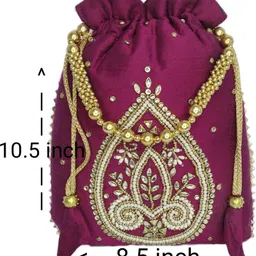 tanvir designer shop Women Pink Potli image 4