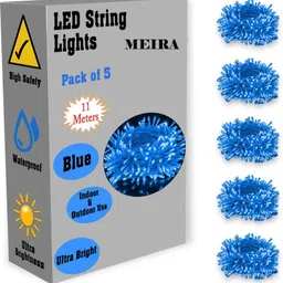40 LEDs 11 m Blue Steady String Rice Lights-image-6