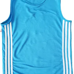 oolestore Pack of 2 Men Striped Round Neck Elastane Black, Blue T-Shirt image 3