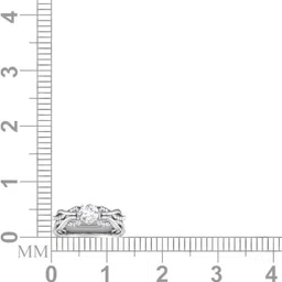 avsar R3715 14kt Cubic Zirconia White Gold ring image 5