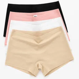 meile Pack of 4 Women Boy Short Multicolor Panty-picture-13