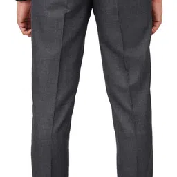 mchenry Men Regular Fit Grey Viscose Rayon Trousers image 2