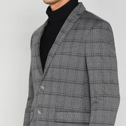 arrow Men Checkered Single Breasted Formal Blazer image 5